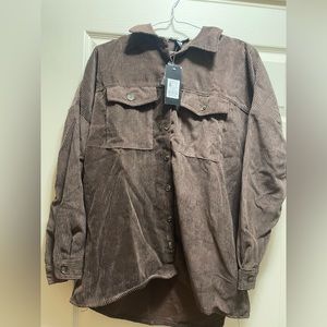 Corduroy jacket dark brown